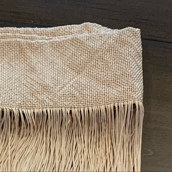 NEW! Set of 2 Decorative Beige String Panels (42”x96” each) - Picture 5 of 7